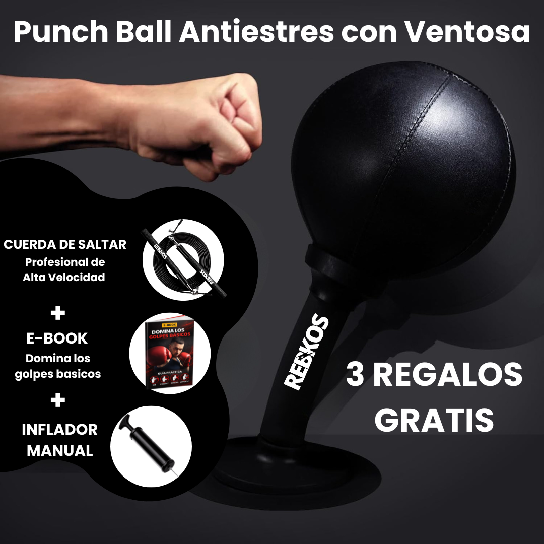Punch Ball Antiestres con Ventosa